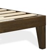 East West Furniture Denton Engineered Wood Queen Bed in Weathered Walnut
