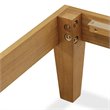 East West Furniture Denton Engineered Wood Queen Flatform Bed in Rustic Oak