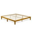 East West Furniture Denton Engineered Wood King Platform Bed in Rustic Oak