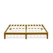 East West Furniture Denton Engineered Wood King Platform Bed in Rustic Oak