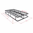 East West Furniture Dothan Traditional Metal Twin Bed Frame in Black