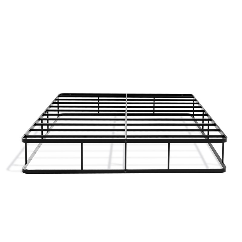 East West Furniture Dothan Traditional Metal Full Bed Frame in Black