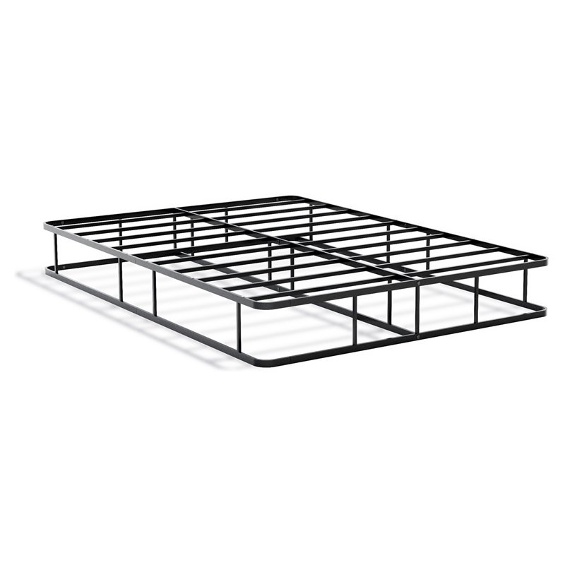 East West Furniture Dothan Traditional Metal Full Bed Frame in Black