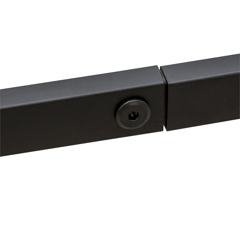 East West Furniture Dothan Traditional Metal Queen Bed Frame in Black