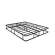 East West Furniture Dothan Traditional Metal Queen Bed Frame in Black