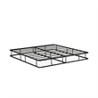 East West Furniture Dothan Traditional Metal King Bed Frame in Black