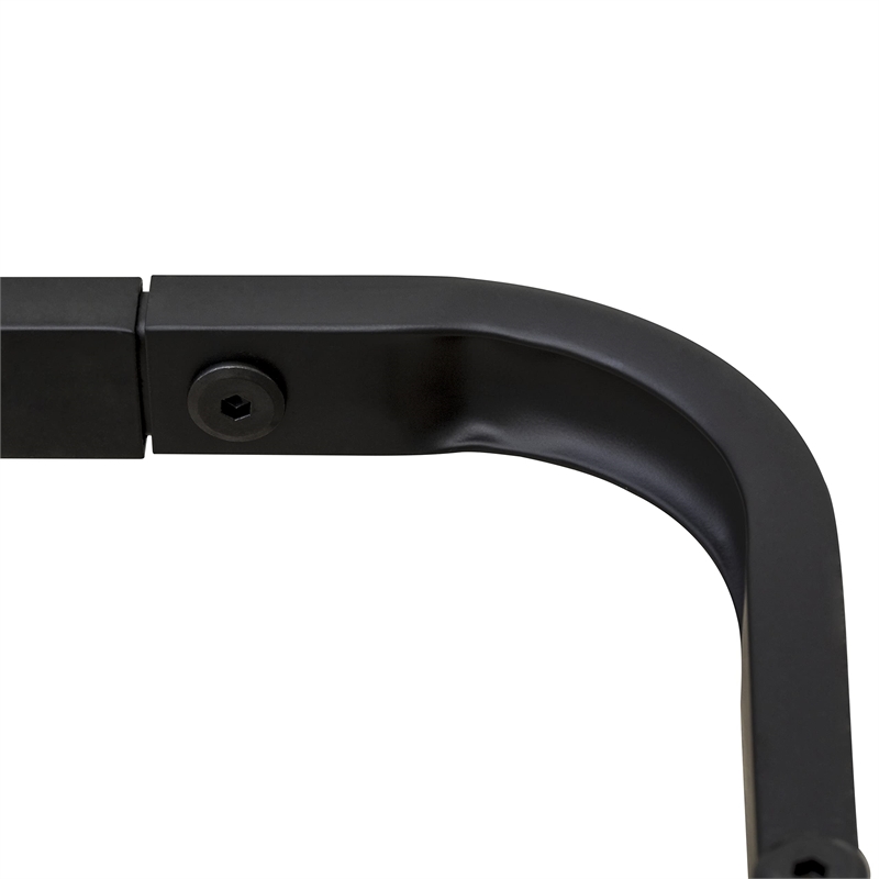 East West Furniture Dothan Traditional Metal King Bed Frame in Black