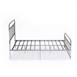 East West Furniture Garland Traditional Metal Full Bed Frame in Silver