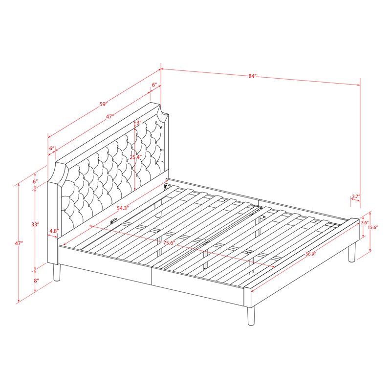 East West Furniture Granbury Wood Full Platform Bed in Dark Brown/Black