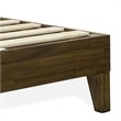 East West Furniture Navarro Traditional Engineered Wood Full Bed in Walnut