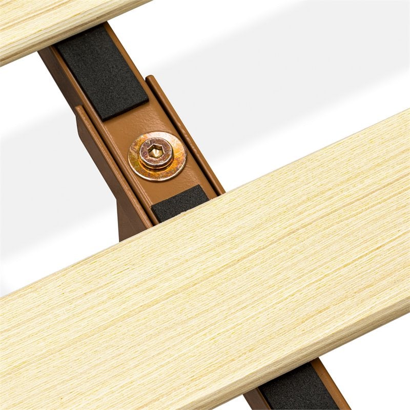 East West Furniture Navarro Traditional Engineered Wood Full Bed in Walnut