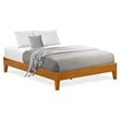East West Furniture Navarro Traditional Engineered Wood Full Bed in Oak