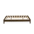 East West Furniture Navarro Traditional Engineered Wood Queen Bed in Walnut