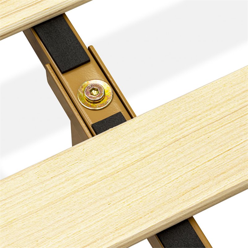 East West Furniture Navarro Traditional Engineered Wood Queen Bed in Oak