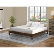 East West Furniture Navarro Traditional Engineered Wood King Bed in Walnut