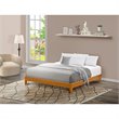 East West Furniture Navarro Traditional Engineered Wood King Bed in Oak