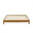 East West Furniture Navarro Traditional Engineered Wood King Bed in Oak