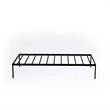 East West Furniture Norwich Traditional Metal Twin Bed Frame in Black