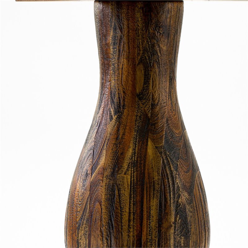 East West Furniture Ferris Wood Dining Table in Distressed Jacobean Brown