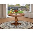East West Furniture Ferris Wood Dining Table in Sandblasting Antique Walnut
