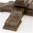 East West Furniture Irving Asian Wood Dining Table in Distressed Jacobean Brown