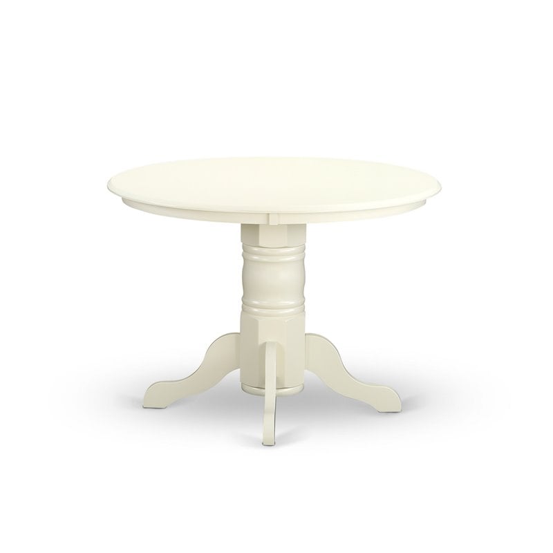 East West Furniture Shelton 5-Piece Wooden Dining Set in White