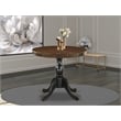 AST-WBK-TP - Kitchen Table - Walnut Table Top and Black Pedestal Leg Finish