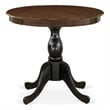AST-WBK-TP - Kitchen Table - Walnut Table Top and Black Pedestal Leg Finish