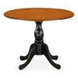 DST-BCH-TP - Kitchen Table - Cherry Table Top and Black Pedestal Leg Finish