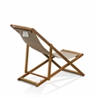 East West Furniture Camping Chairs - Becher Relax Chairs Set of 2 - Natural Oil