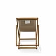 East West Furniture Camping Chairs - Becher Relax Chairs Set of 2 - Natural Oil