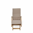 East West Furniture Patio Garden Chairs - Salinas Deck Lounger Chairs - Natural Oil