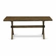 X777MZN32-5 Dining Table and 4 Light Beige Chairs - Distressed Jacobean Finish