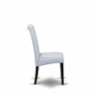 AMBA5-BCH-05 - Dining Table and 4 Grey Linen Fabric Chairs - Black Finish