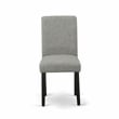 ESAB3-BCH-06 - Wooden Table and 2 Parson Chairs with High Back - Black Finish