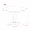 F3MZ5-NN-32 Wood Table and 4 Light Beige Linen Fabric Chair Antique Walnut Base