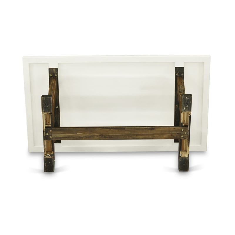 V727MZN32-9 - Dining Table and 8 Light Beige Chairs Distressed Jacobean Finish