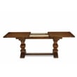 LAMZ5-N8-32 - Kitchen Table and 4 Light Beige Chairs - Antique Walnut Finish