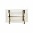 East West Furniture X-Style 7PC Dining Set in Light Beige/Distressed Jacobean