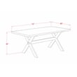 X727MZN32-5 Dining Table and 4 Light Beige Chairs - Distressed Jacobean Finish