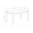 East West Furniture Wood 5-Piece Dining Set in Sand Blasting Antique Walnut Base