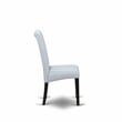 ESBA3-BCH-05 - Dining Room Table and 2 Modern Padded Chairs - Black Finish