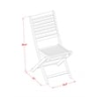 MNBS3CWNA - Folding Patio Table and 2 Outdoor Chairs - Natural Oil Finish