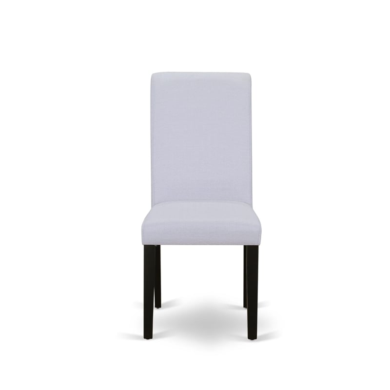 East West Furniture Dining Table and 10 Gray Chair in Distressed Jacobean