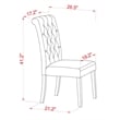 East West Furniture Table/10 Light Sable Chair in Distressed Jacobean Base