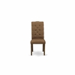 East West Furniture Dining Table and 10 Brown Dining Chair in Antique Walnut