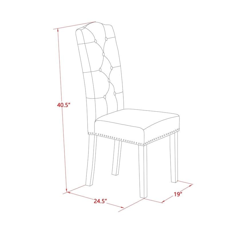 East West Furniture Dining Table and 10 Gray Modern Chair in Antique Walnut