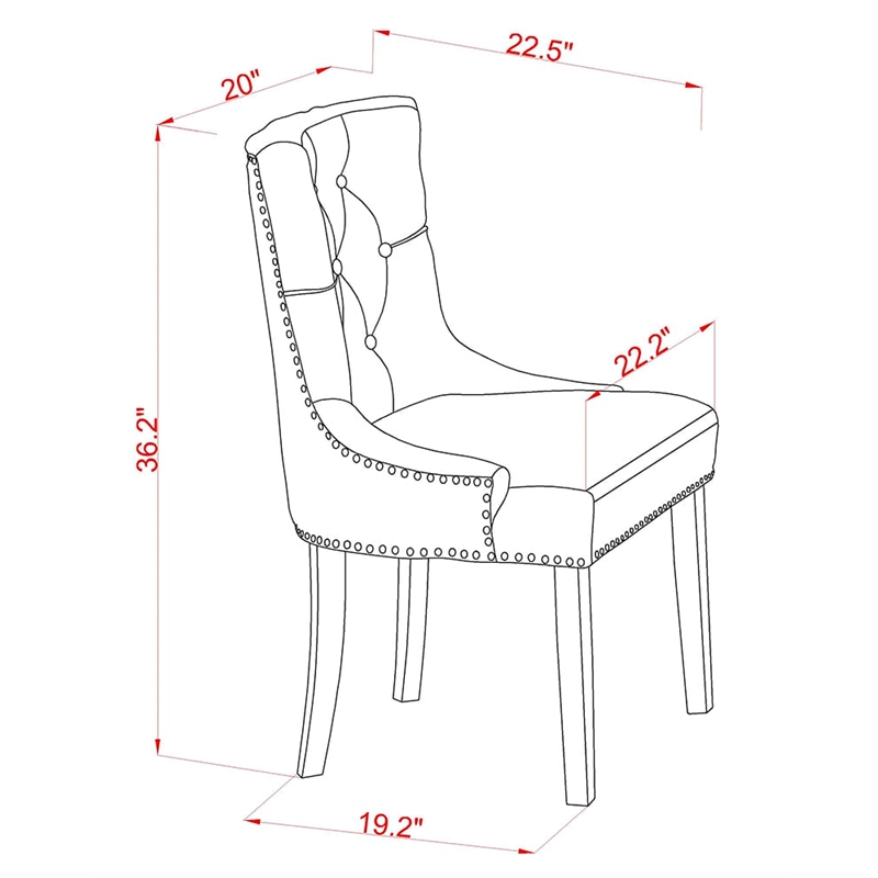 East West Furniture Table and 10 Light Beige Chair in Distressed Jacobean