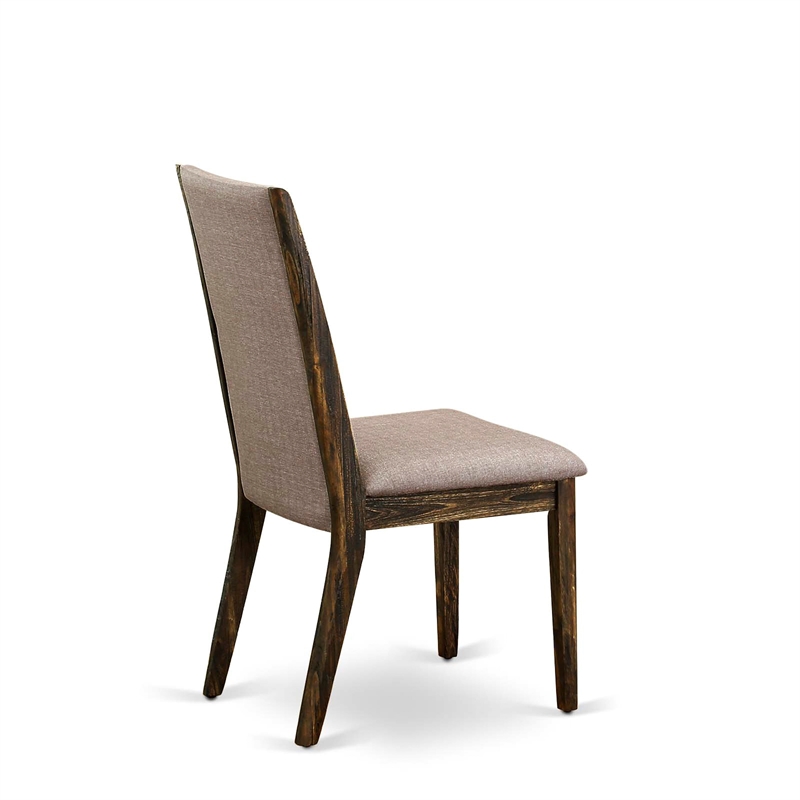 East West Furniture Kitchen Table and 10 Dark Khaki Chair in Antique Walnut