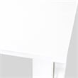 East West Furniture Table/2 Stools/1 Bench in Wire Brushed Bright White
